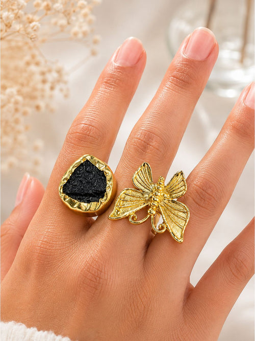 Butterfly with a Pond Ring