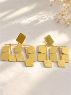 Brass dangling gold blades dangler, jewellery accessory