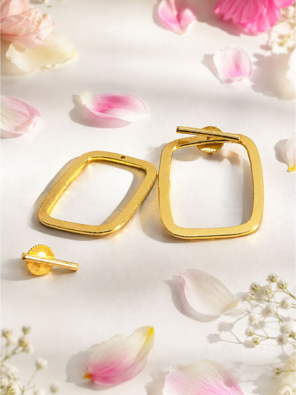 Brass detachable rectangles dangler, jewellery accessory