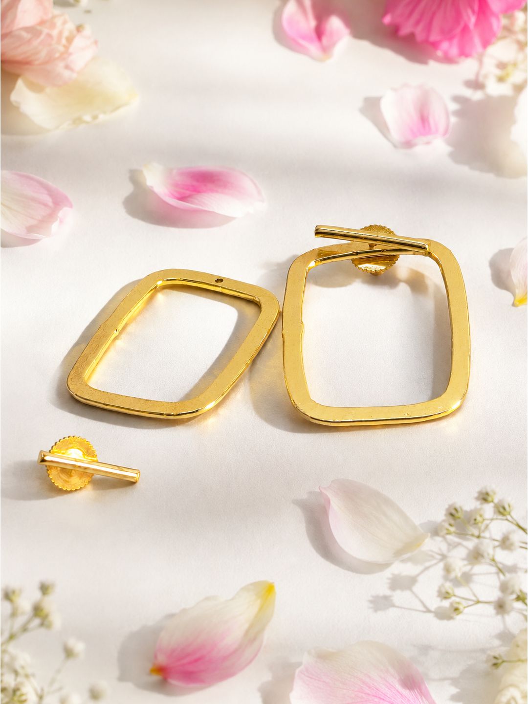 Brass detachable rectangles dangler, jewellery accessory