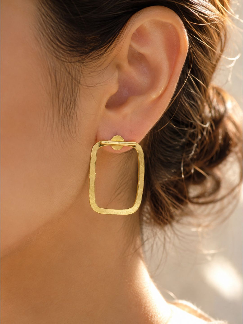 Brass detachable rectangles dangler, jewellery accessory