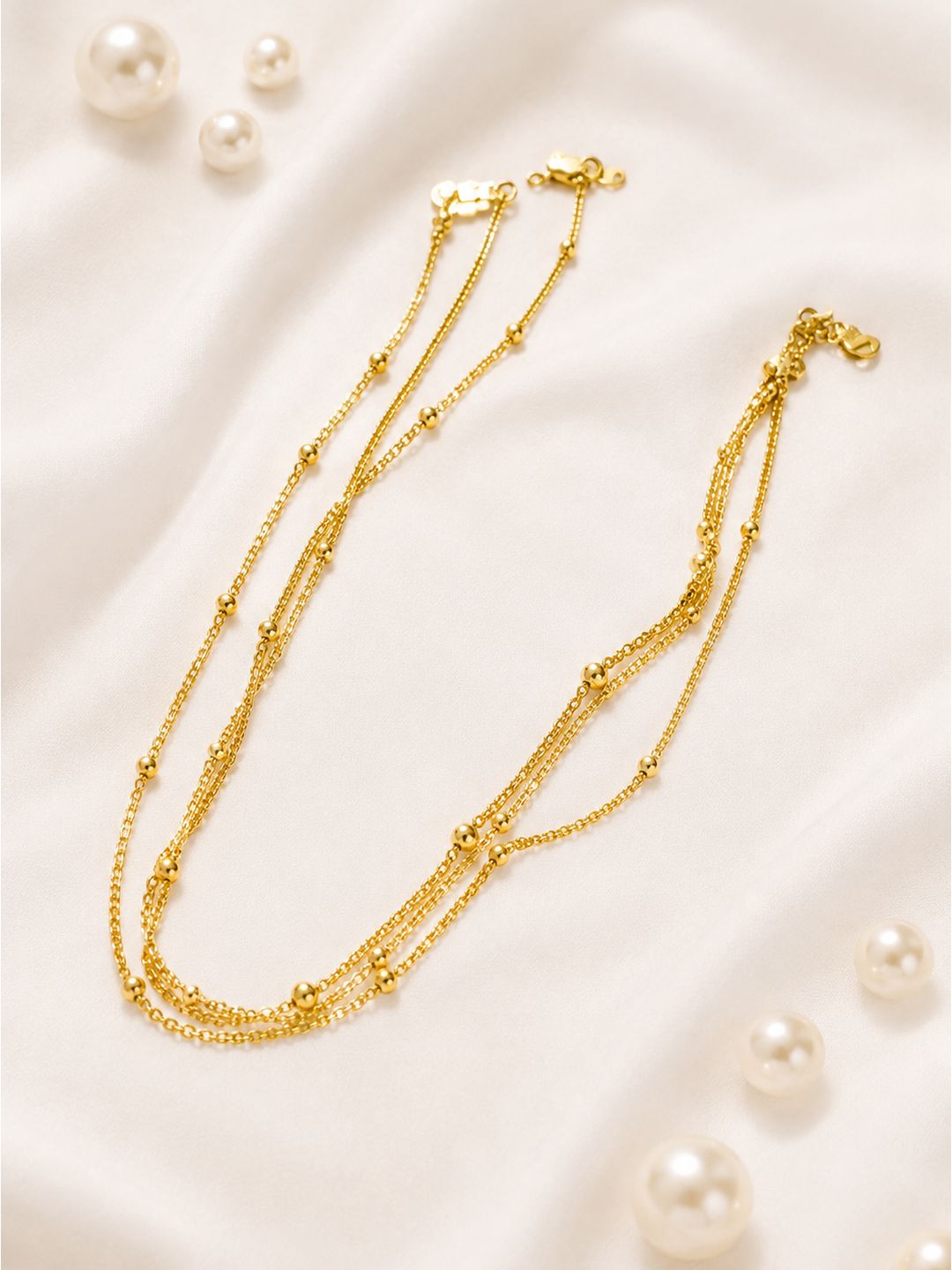 Anti-tarnish stainless steel elephant beads waist chain, jewellery accessory