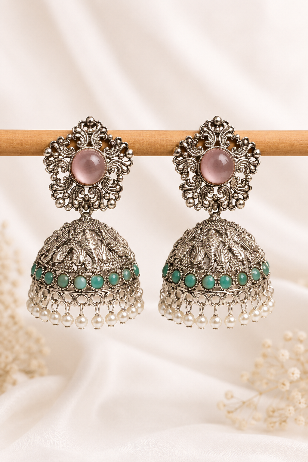 Flower Haathi Jhumki