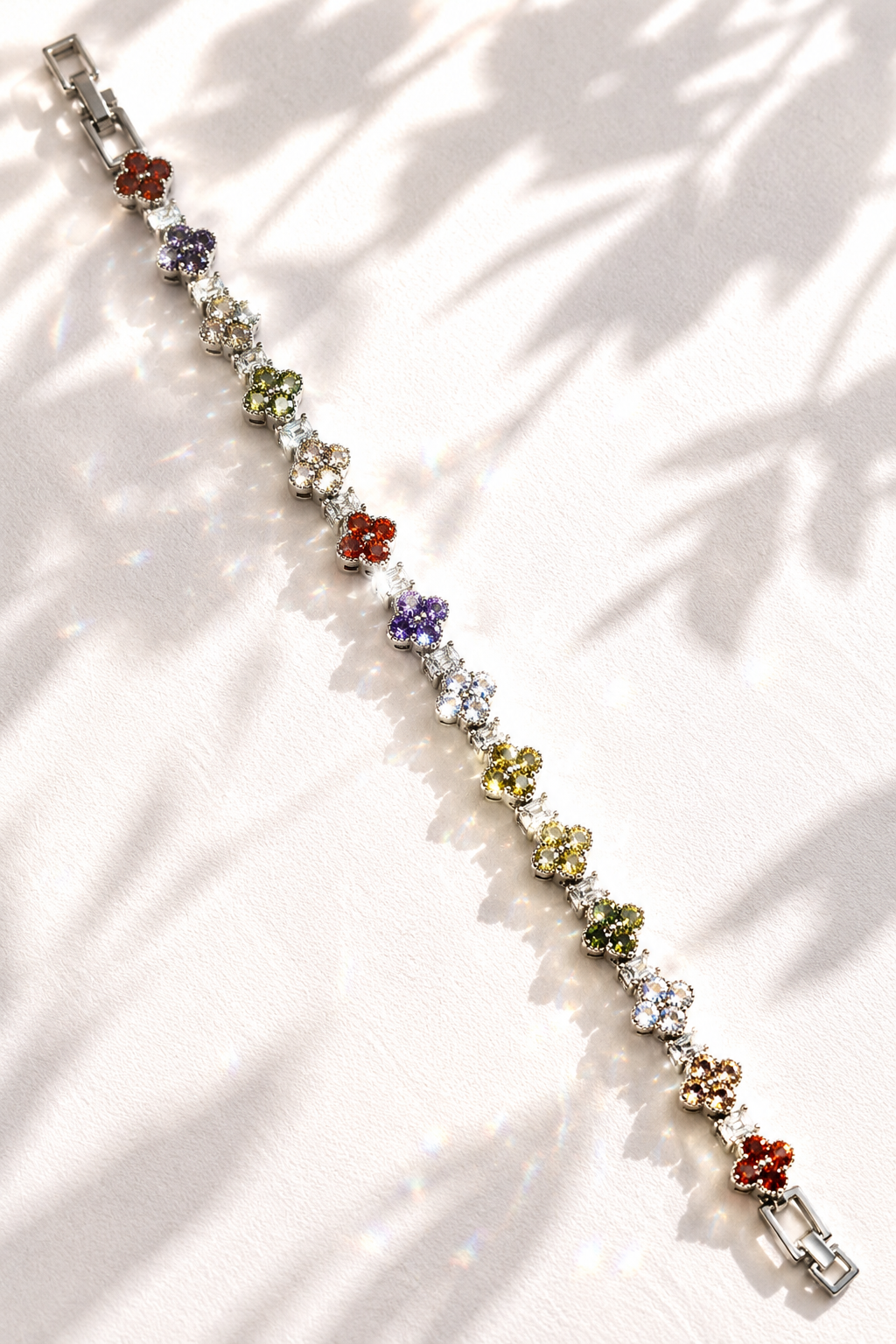 Heavy Stone Flower Bracelet