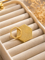Brass hexagon sides ring, jewellery accessory