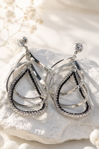Interlocked Ovals with Crystal