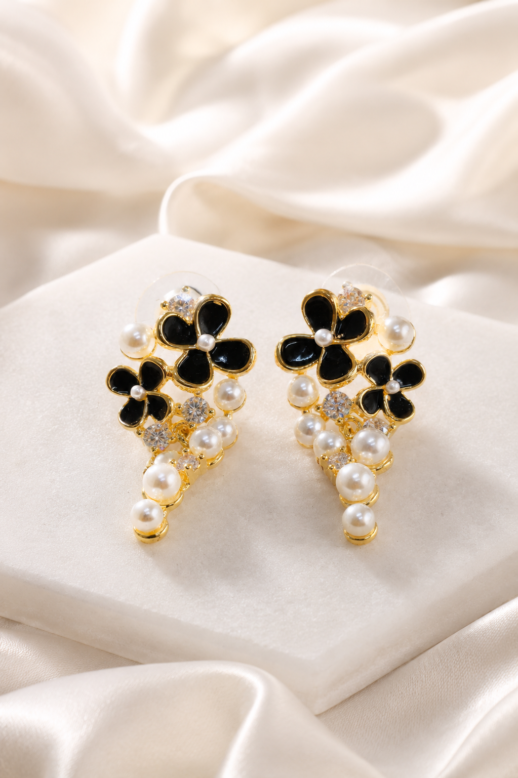 Pearl Floral Studs