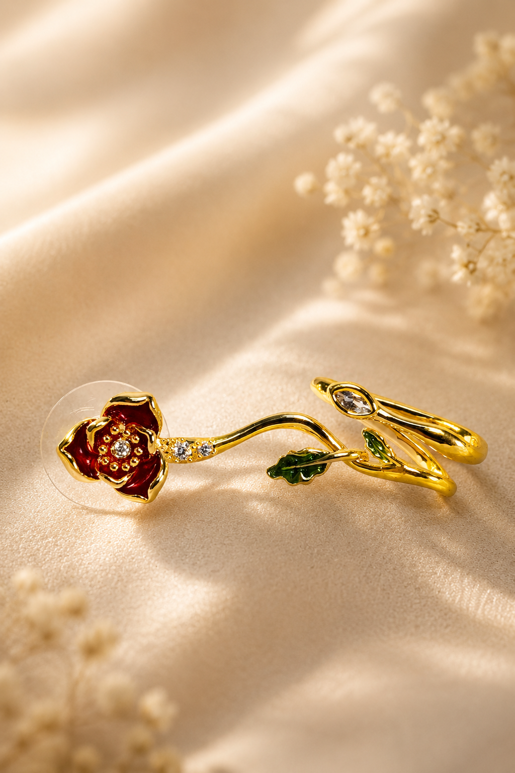 Rose Petal Ear Cuff