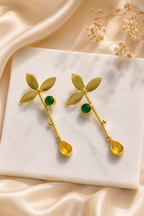 Three Petal Leaf Long Earring