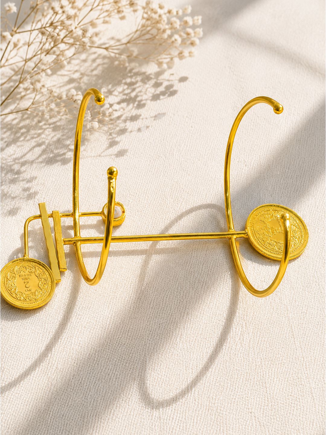 Brass victorian queen handcuff, jewellery accessory