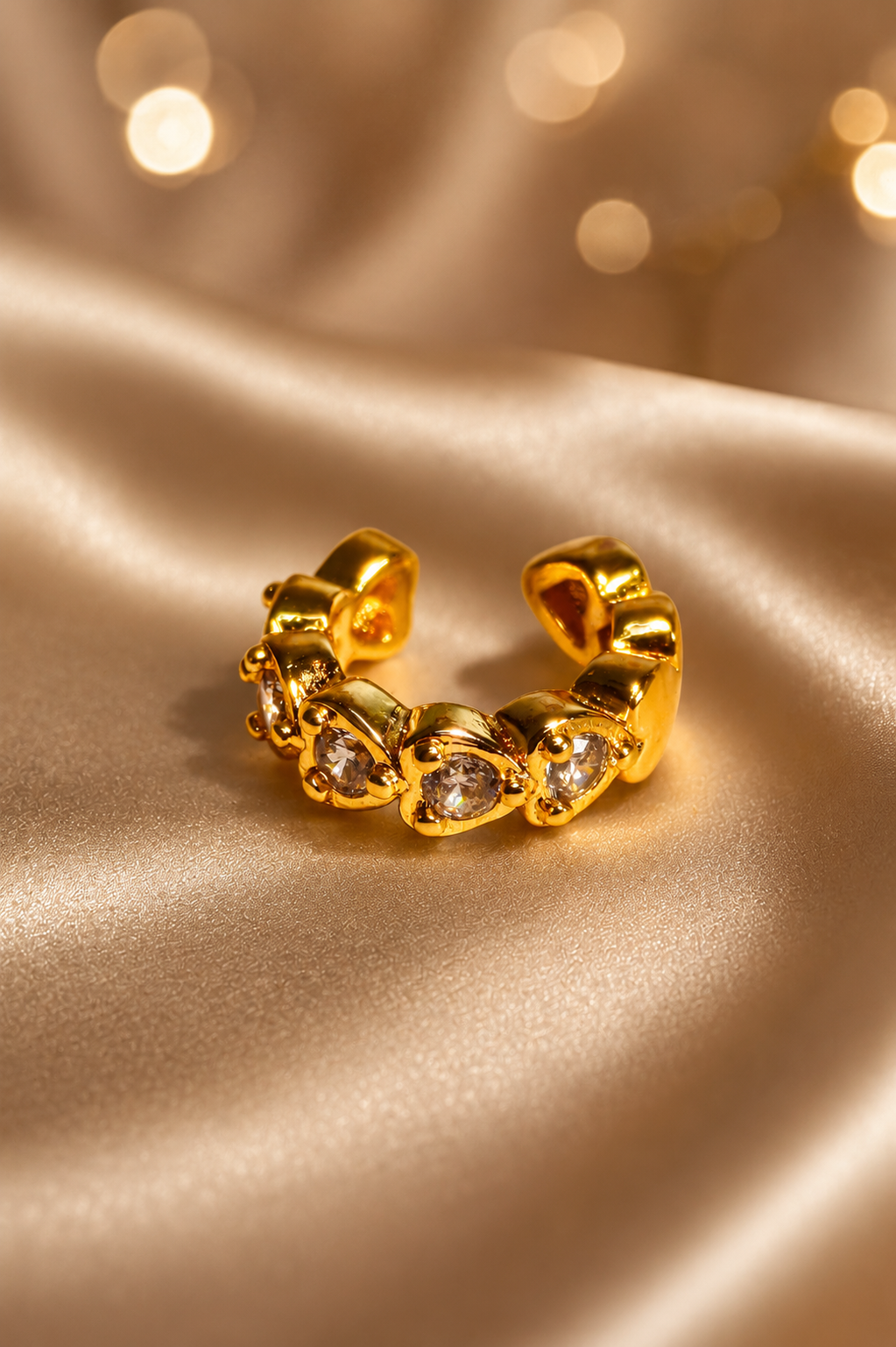 Cute Hearts Ear Cuff
