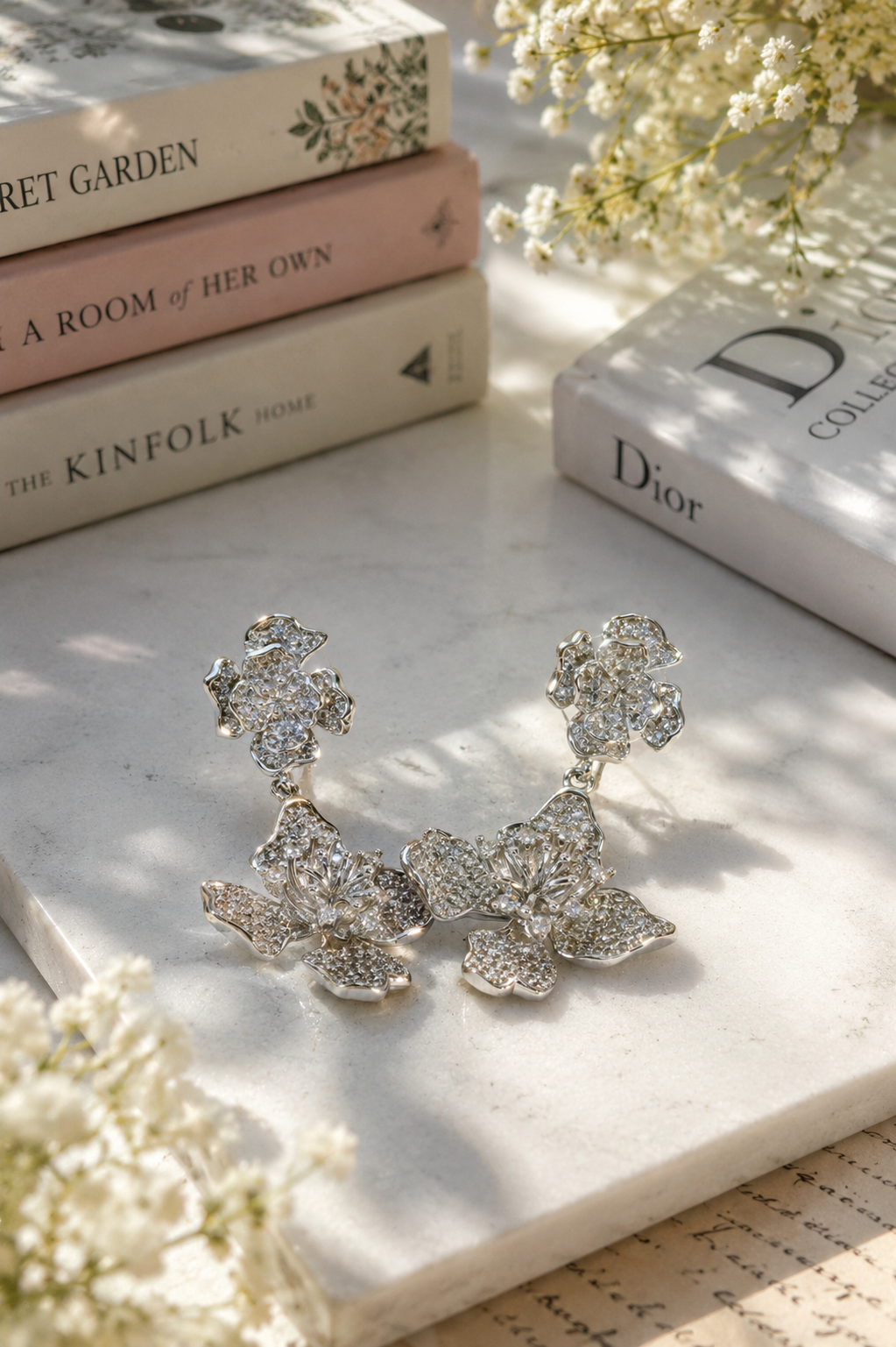 Diamond Studded Flower