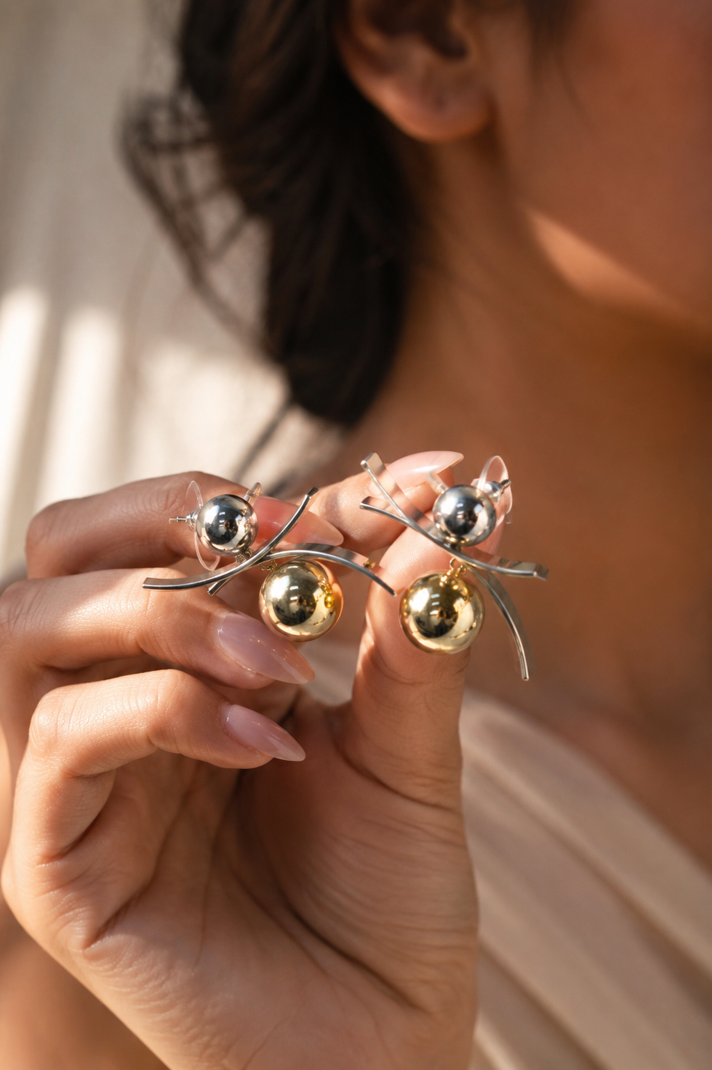 Double Ball X Shape Dangler
