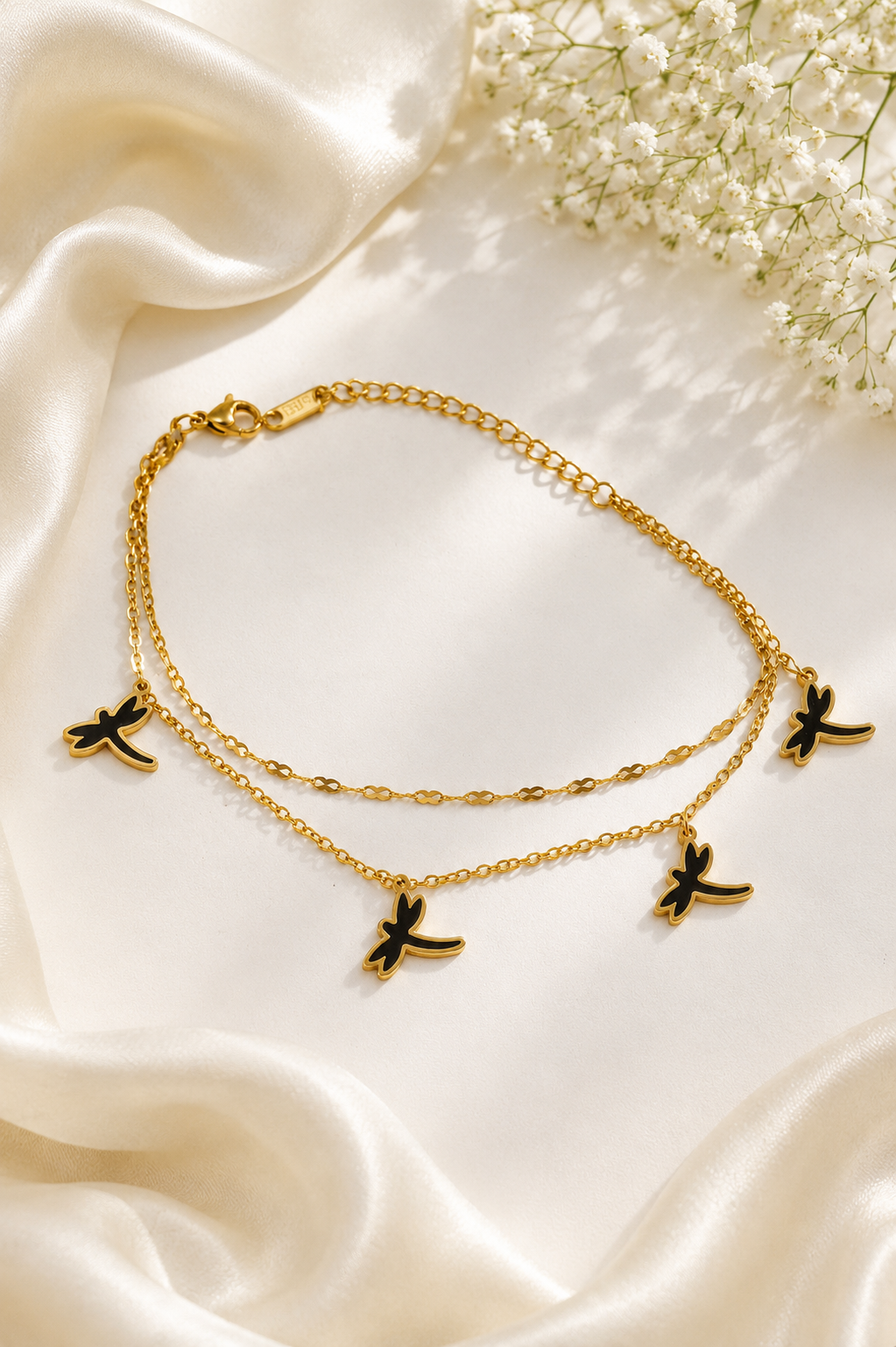 Dragonfly Double Layer Anklet