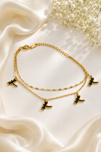 Dragonfly Double Layer Anklet