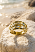 Double Layered Crystal Band