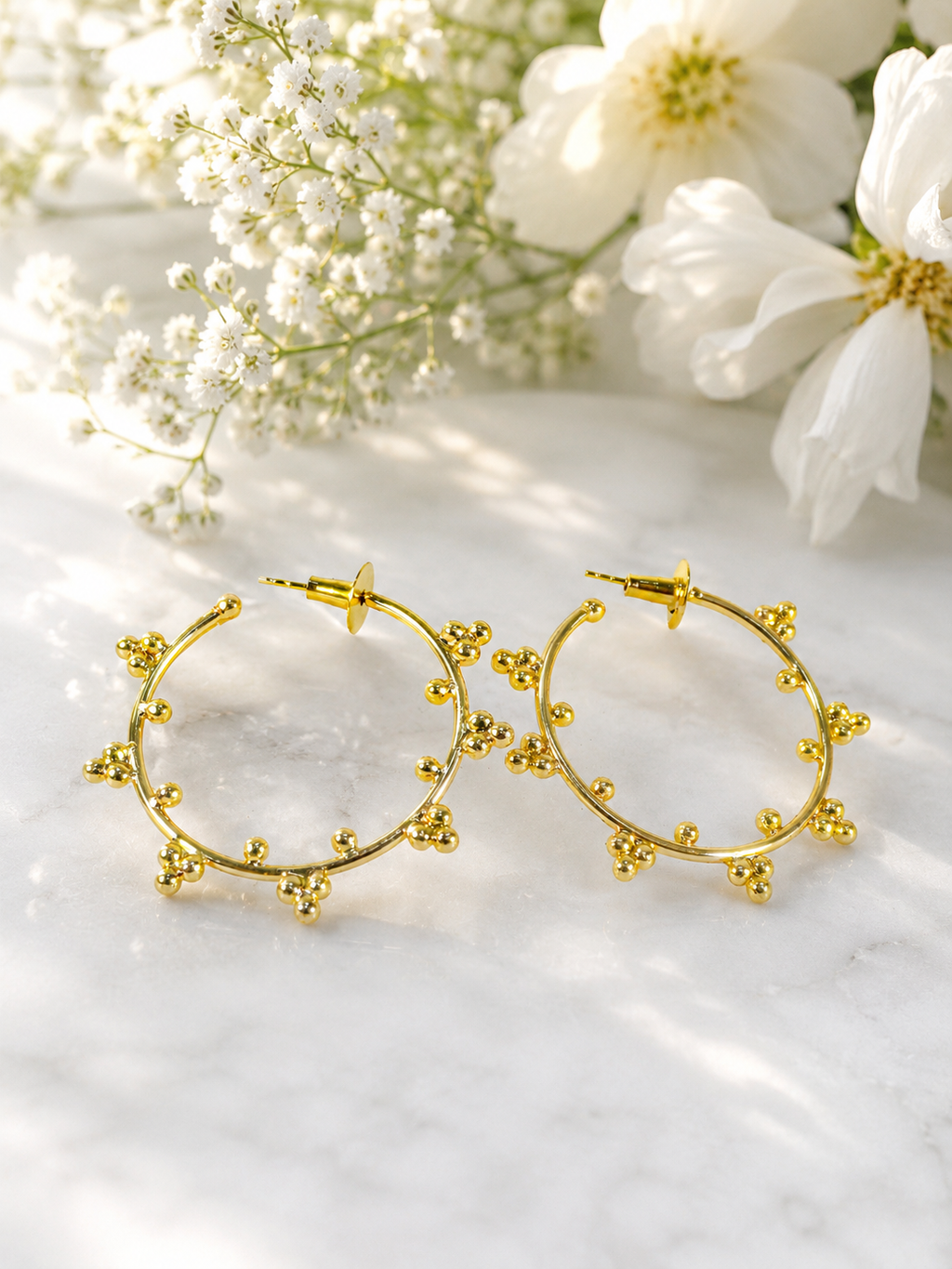 Flowered Hoops