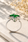 Green Rotating Stone Ring