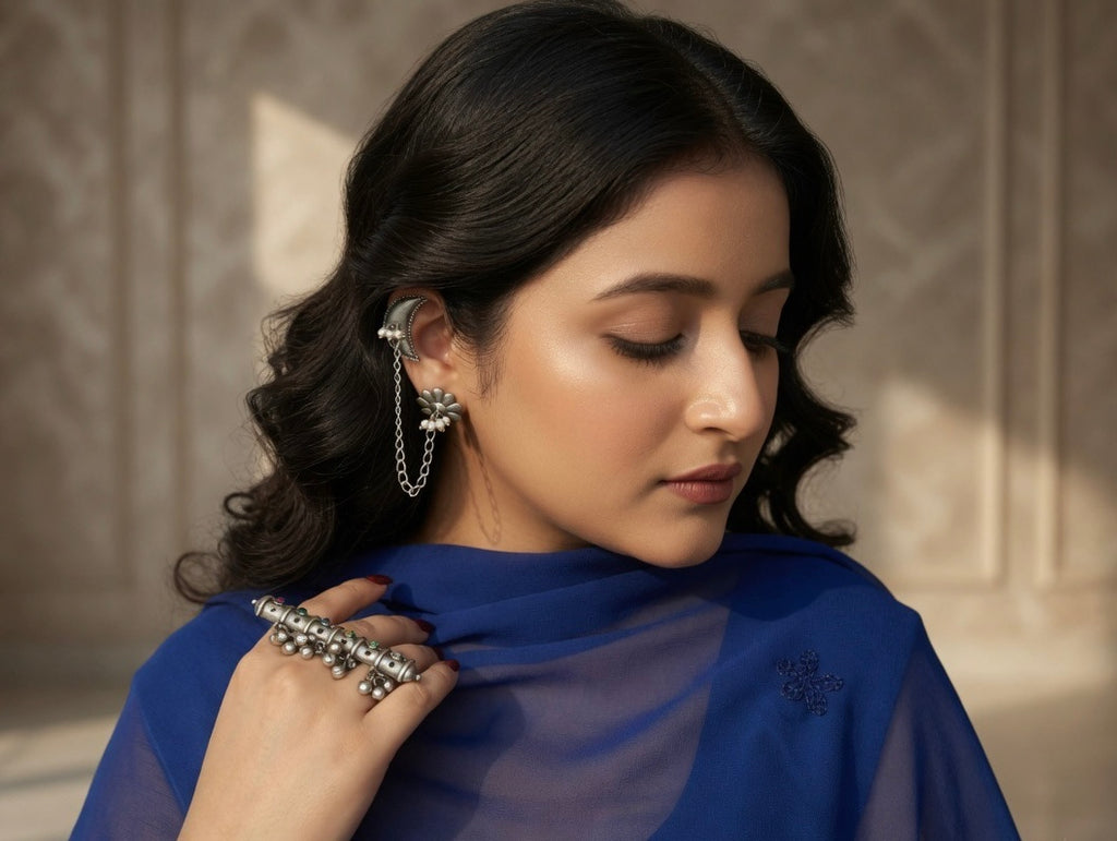 Half Moon Chain Earcuff