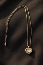 Heart MOP Chain Pendant