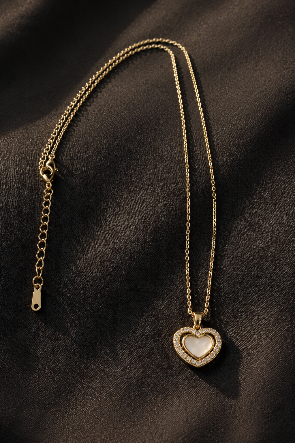 Heart MOP Chain Pendant