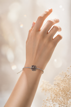 Lavender Flower Tennis Bracelet