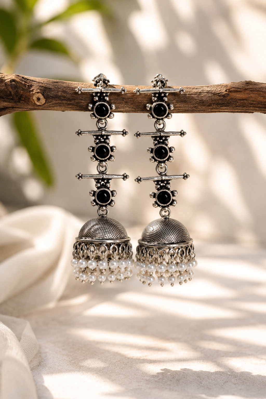 Long Flower Jhumki