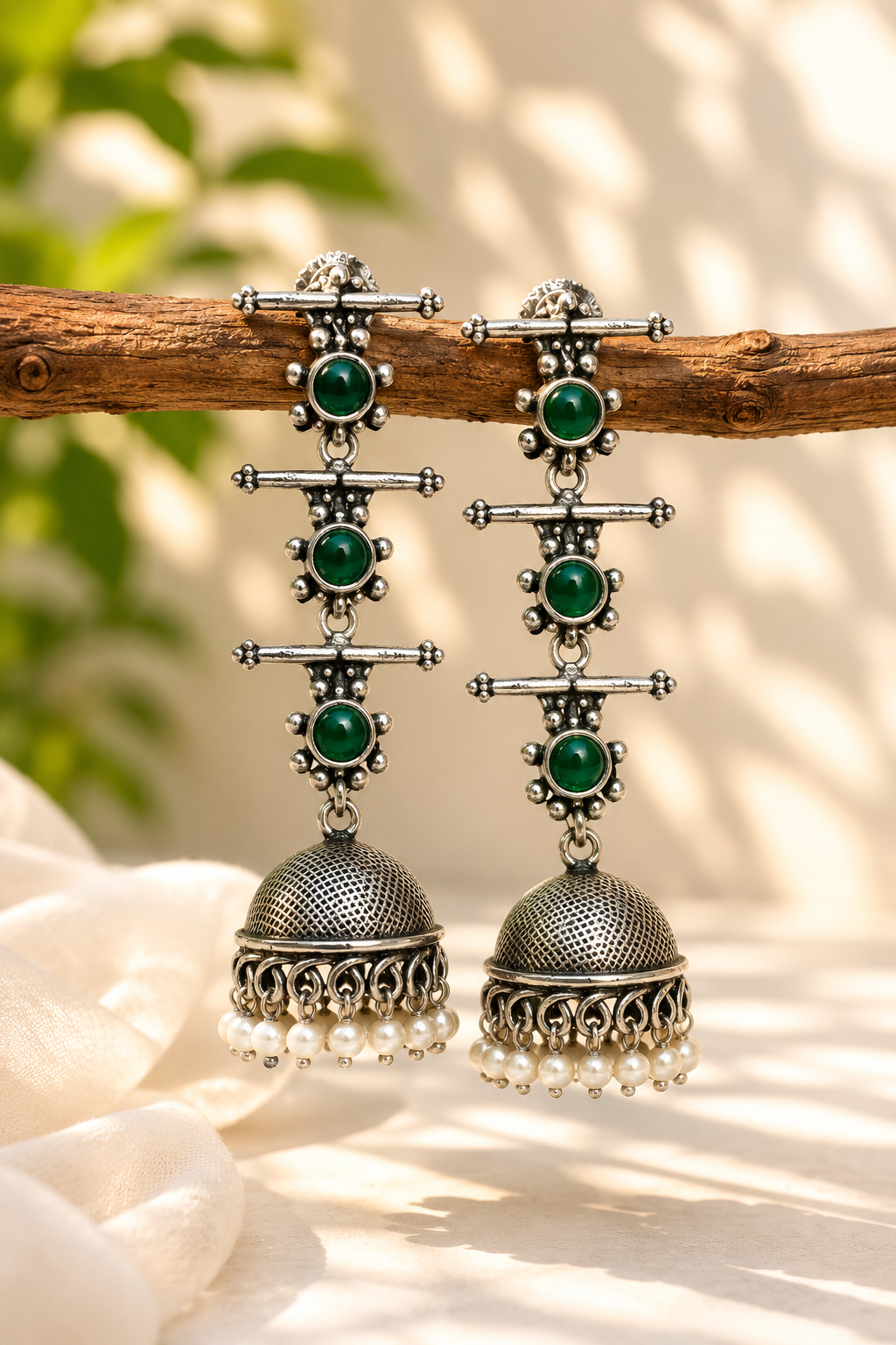 Long Flower Jhumki