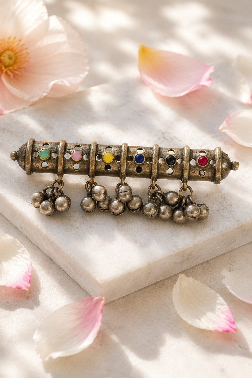 Long Oxidised Bells Ring