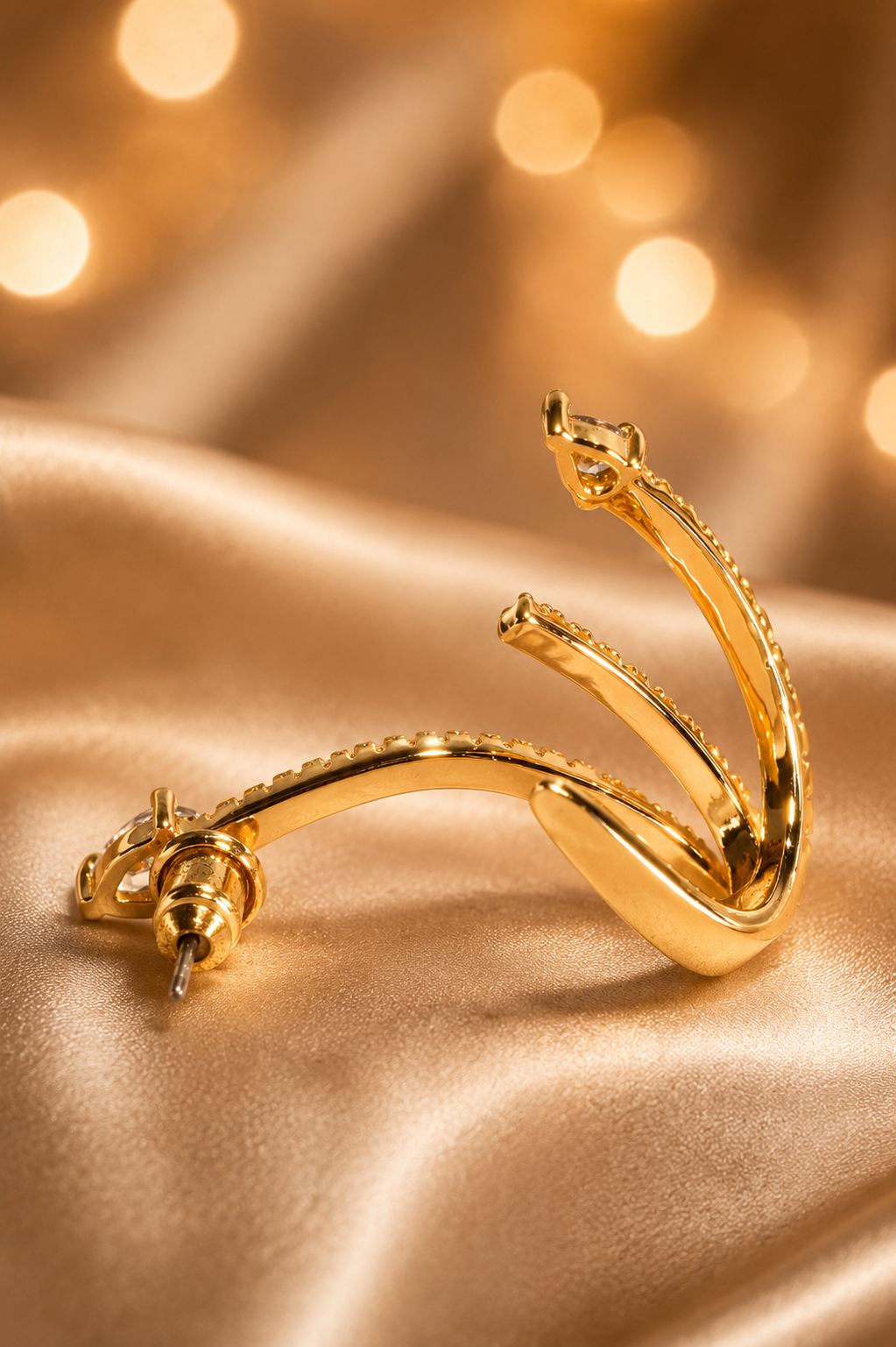 Long Snake Ear Cuff