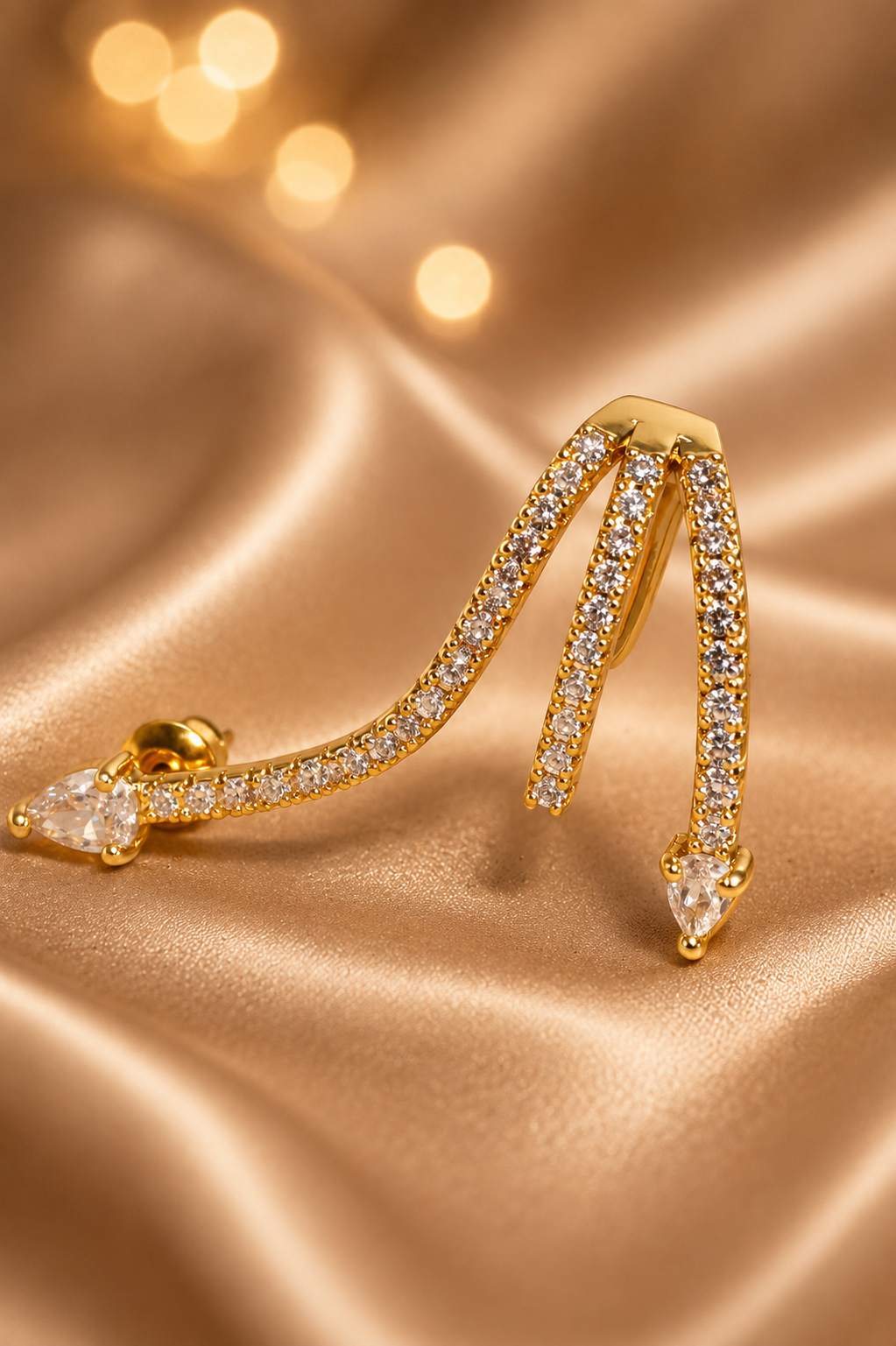 Long Snake Ear Cuff