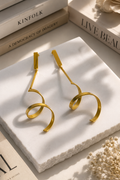 Long Swirl Danglers