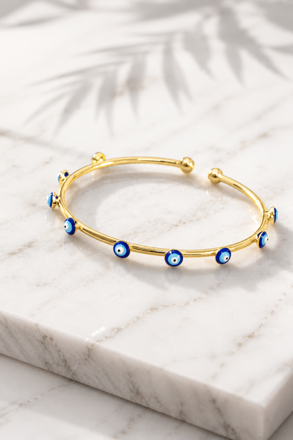 Multi Evil Eye Open Bangle