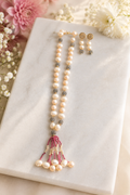 Peach Colored Beaded Strand Set