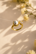 Pearl & Crystal Heart