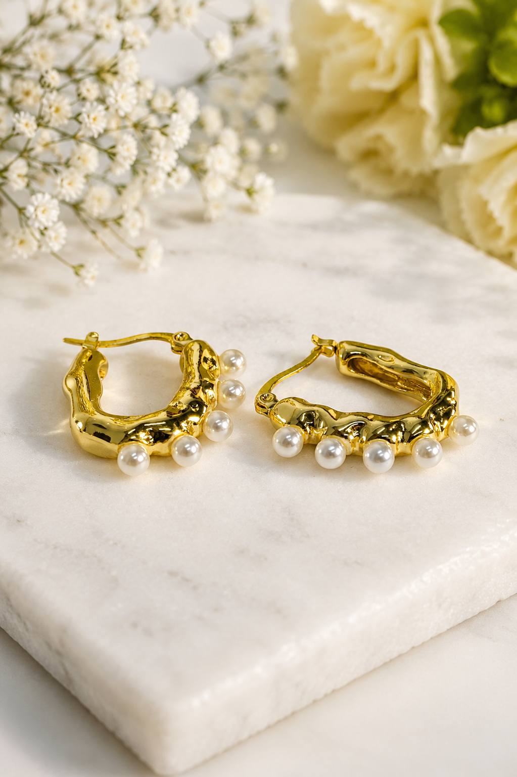 Pearl Long Hoops