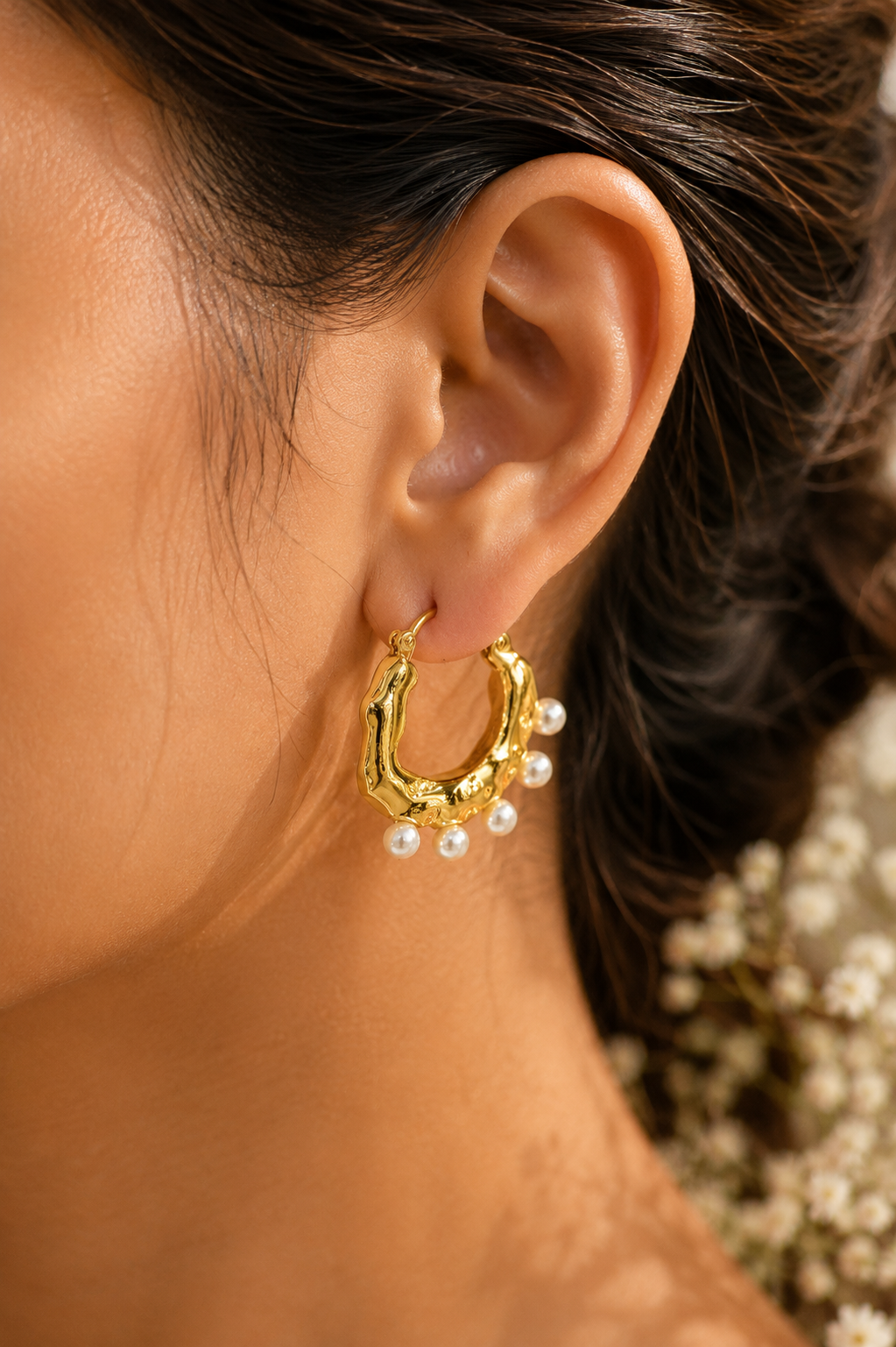 Pearl Long Hoops
