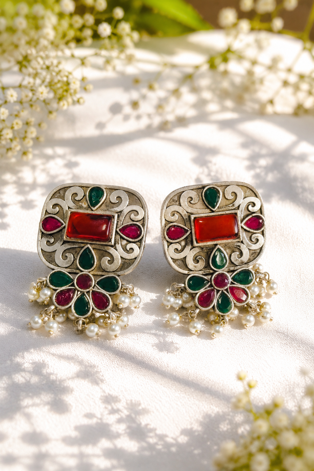 Rectangular Floral Motif