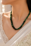 Sea Green Heavy Jade Stone Neckpiece