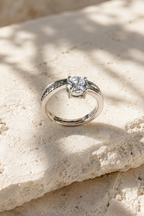 Single Diamond with Double Layered Stones