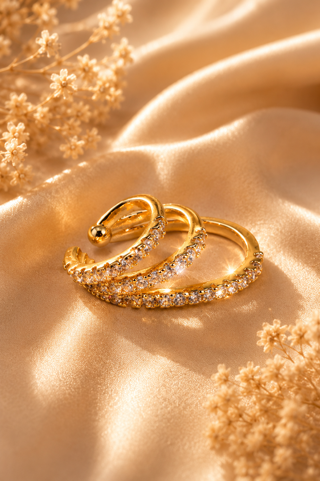 Three Rings Ear Cuff