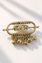 Tribal Oxidised Ring with Ghungaroo
