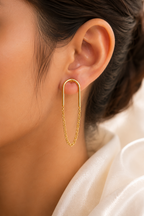 Upside Down Chain Danglers