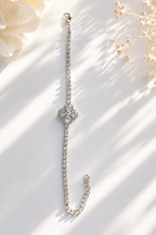 White Flower Tennis Bracelet